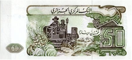 Algérie 50 Dinars - Berger, tracteur - 1977