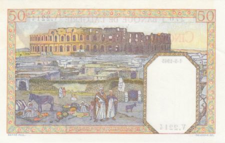 Algérie 50 Francs Couple - 01-05-1945 - Série V.2214