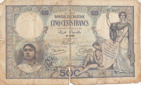 Algérie 500 Francs  Femmes et enfant - 29-06-1926 Série G.2