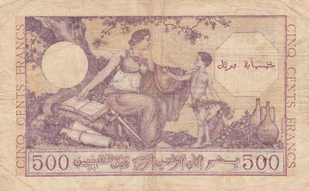 Algérie 500 Francs Bedouin - Oasis - 15-09-1944 Série B.100