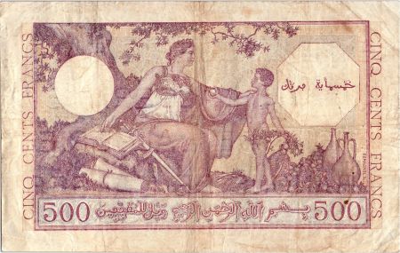 Algérie 500 Francs Bedouin - Oasis - 15-09-1944 Série Q.242