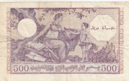 Algérie 500 Francs Bedouin - Oasis - 15-09-1944 Série Y.114