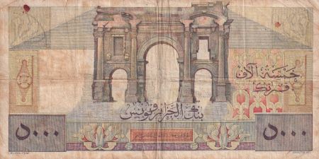 Algérie 5000 Francs - Apollon - Arc de Triomphe de Trajan - 01-12-1950 - Série M.695 - P.109a