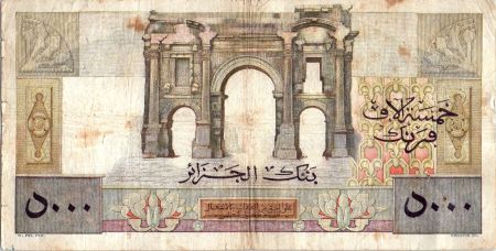 Algérie 5000 Francs Apollon - Arc de Triomphe de Trajan - D.76 - 1947