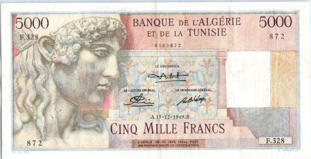 Algérie 5000 Francs Apollon - Arc de Triomphe de Trajan - F.328 - 1949