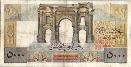 Algérie 5000 Francs Apollon - Arc de Triomphe de Trajan - G.469 - 1950