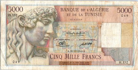 Algérie 5000 Francs Apollon - Arc de Triomphe de Trajan - H.352 - 1949