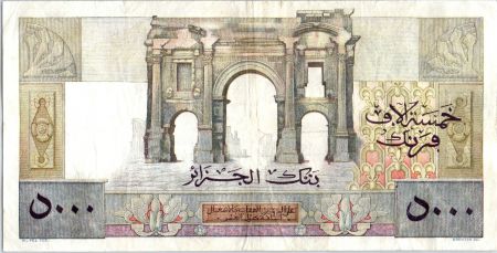 Algérie 5000 Francs Apollon - Arc de Triomphe de Trajan - M.177 - 1947