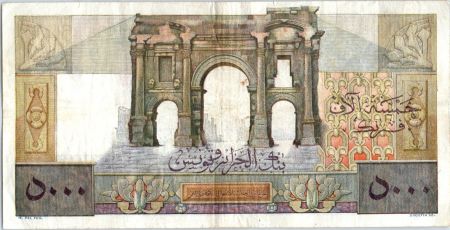 Algérie 5000 Francs Apollon - Arc de Triomphe de Trajan - R.492 - 1950