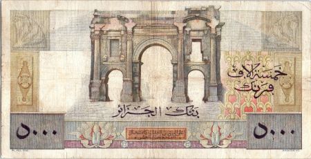 Algérie 5000 Francs Apollon - Arc de Triomphe de Trajan - T.142 - 1947