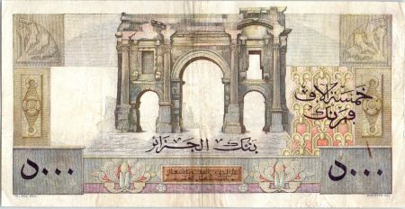 Algérie 5000 Francs Apollon - Arc de Triomphe de Trajan - T.155 - 1947