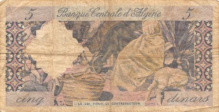Algérie ALGERIE - 5 DINARS 01/01/1964