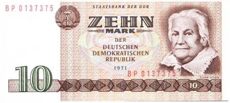 Allemagne (RDA) 10 Mark Clara Zetkin - Radio 1971