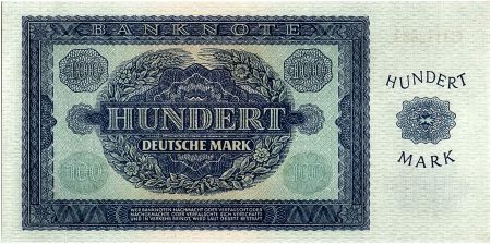 Allemagne (RDA) 100 Mark Bleu et Vert - 1948