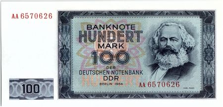 Allemagne (RDA) 100 Mark Karl Marx - 1964