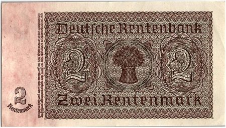 Allemagne (RDA) 2 Deutsche Mark  - Brun et jaune - 1948