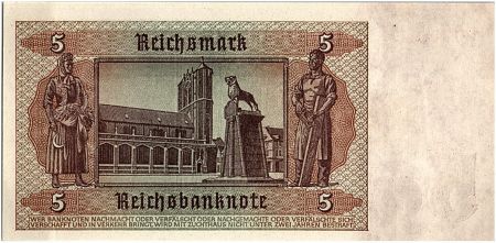Allemagne (RDA) 5 Deutsche Mark - Jeune Homme - 1948