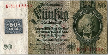 Allemagne (RDA) 50 Deutsche Mark David Hansemann  - 1948