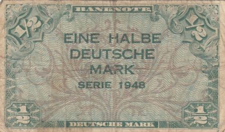 Allemagne (RFA) 1/2 D. Mark, 1948 - TB - P.1