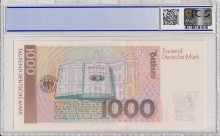 Allemagne (RFA) 1000 Deutsche Mark  - W et  J Grimm - 1991 - PCGS 65 OPQ