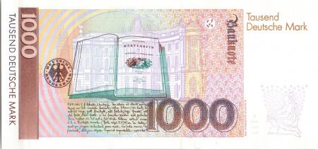 Allemagne (RFA) 1000 Deutsche Mark  W et  J Grimm - 1991