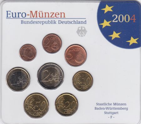 Allemagne (RFA) Série 8 monnaies 2004 - FDC - Stuttgart - F