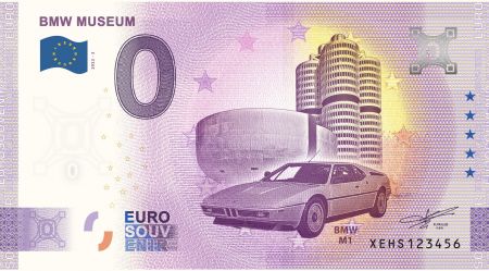 Allemagne 0 Euro Souvenir 2022 - BMW Museum