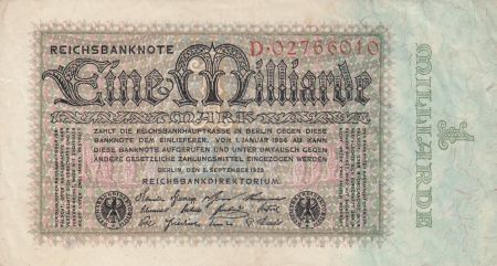 Allemagne 1 000 000 000 Mark 1924 - D.02766010