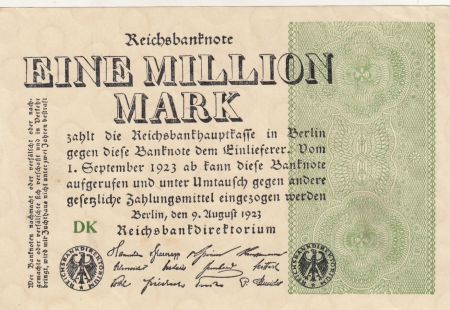 Allemagne 1 000 000 Mark 1923  - Série DK