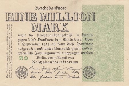 Allemagne 1 000 000 Mark 1923  - Série ND