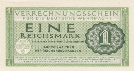 Allemagne 1 Reichsmark - 1944 - P.M.38 - Neuf