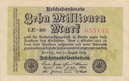 Allemagne 10 000 000 Mark 1923 - Série LE-20
