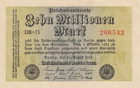 Allemagne 10 000 000 Mark 1923 - Série PR-33