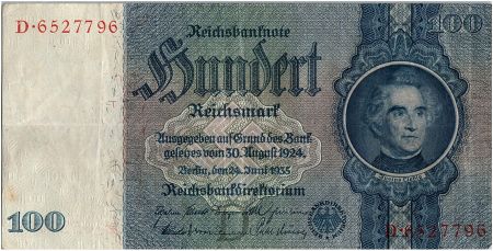 Allemagne 100 Reichsmark 1933 - Séries diverses
