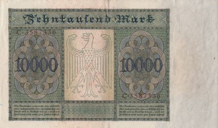 Allemagne 10000 Mark - Portrait homme par Durer - 1922 - Série C lettre G