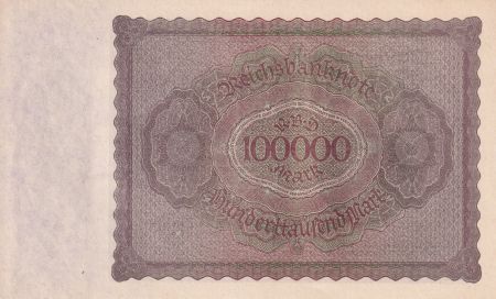 Allemagne 100000 Mark - Gisze - 1923 - Série S.00355292
