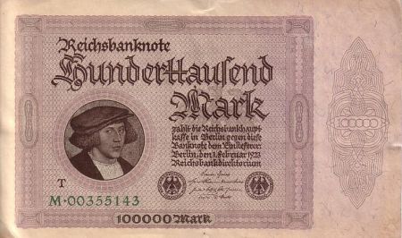 Allemagne 100000 Mark Gisze - 1923 - SUP - P.83c