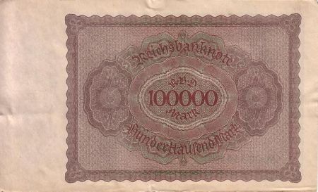 Allemagne 100000 Mark Gisze - 1923 - SUP - P.83c
