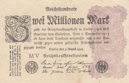 Allemagne 2 000 000 Mark 1923 - Séries diverses