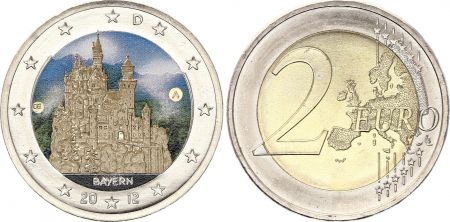 Allemagne 2 Euros - Bavière - Colorisée - A (Berlin) - 2012