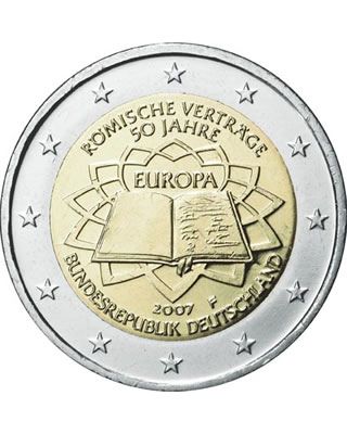 Allemagne 2 Euros Commémo. Allemagne 2007 - Traité de Rome