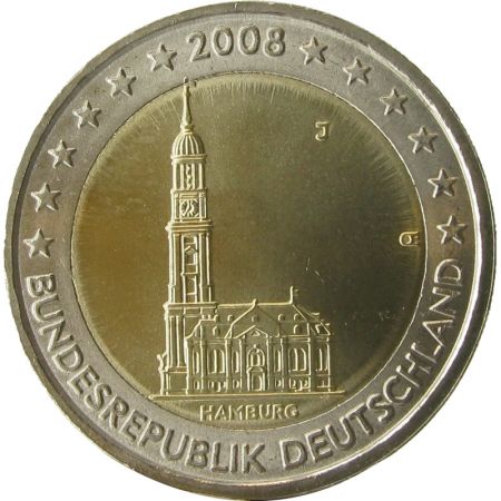Allemagne 2 Euros Commémo. Allemagne 2008 - Hambourg