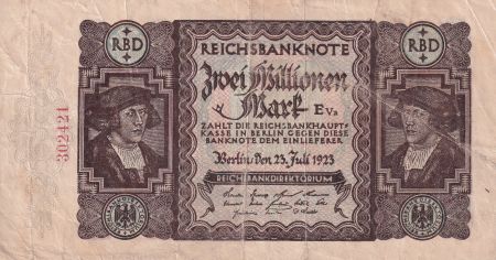 Allemagne 2 Millionen Mark  - 1923 - TTB - P.89