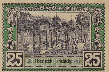Allemagne 25 Pfennig - Berneck - Notgeld - 1921