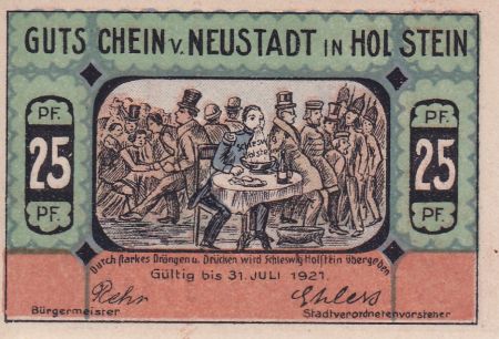 Allemagne 25 Pfennig - Neustadt in Holstein - Notgeld - 1921