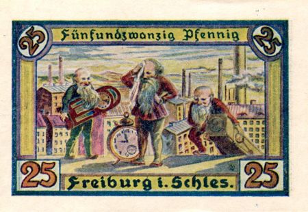 Allemagne 25 Pfennig, Freiburg in Schlesien - notgeld 1921 - NEUF