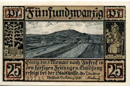 Allemagne 25 Pfennig, Neustadt - notgeld 1920 - NEUF