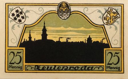 Allemagne 25 Pfennig, Zeulenroda - notgeld 1921 - NEUF