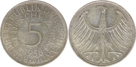 Allemagne 5 Mark 1958Aigle Impérial - BundesRepublik Deutschland