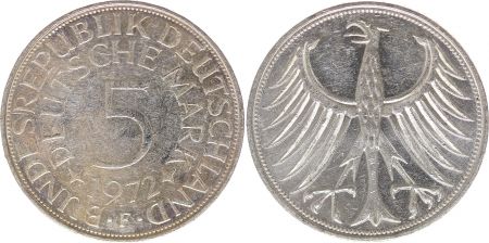 Allemagne 5 Mark 1972 - Aigle Impérial - Bundesrepublik Deutschland